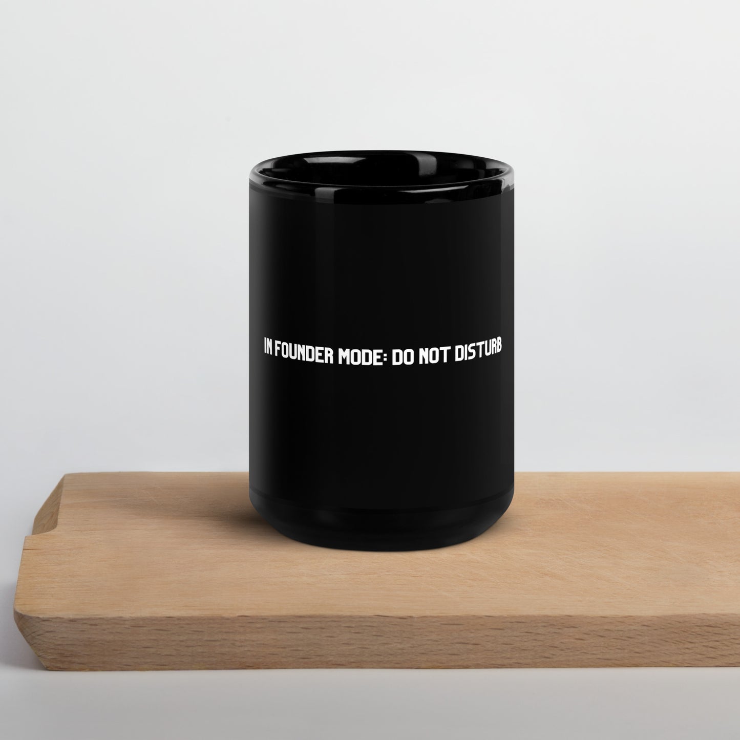 In Founder Mode Black Glossy Mug