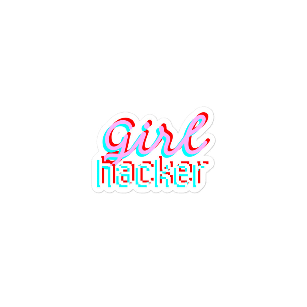 Girl Hacker Sticker