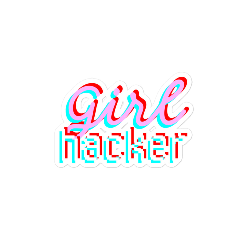 Girl Hacker Sticker