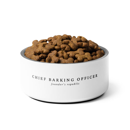 Chief Barking Officer Pet bowl