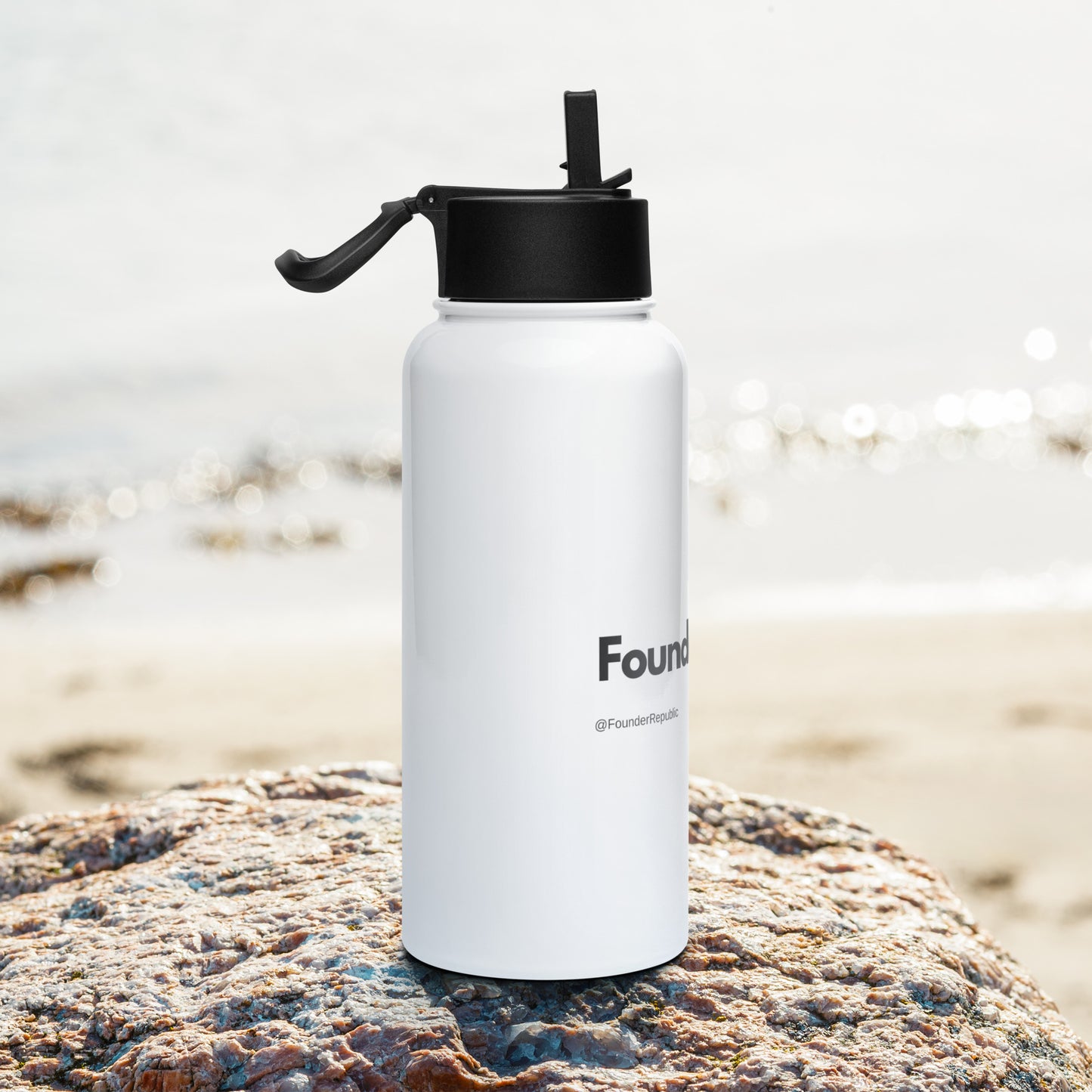 Founder Mode Stainless Steel Water Bottle with Straw Lid