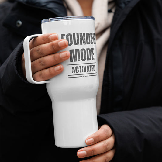 Founder Mode Travel mug with a handle