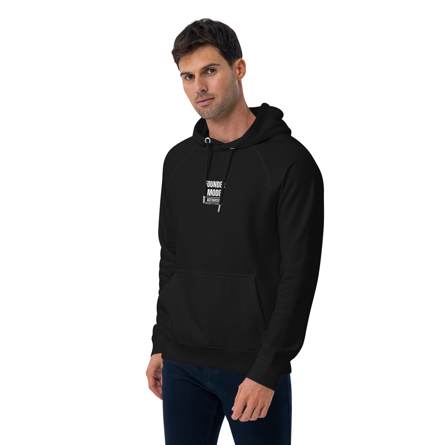 Founder Mode Unisex Eco Raglan Hoodie