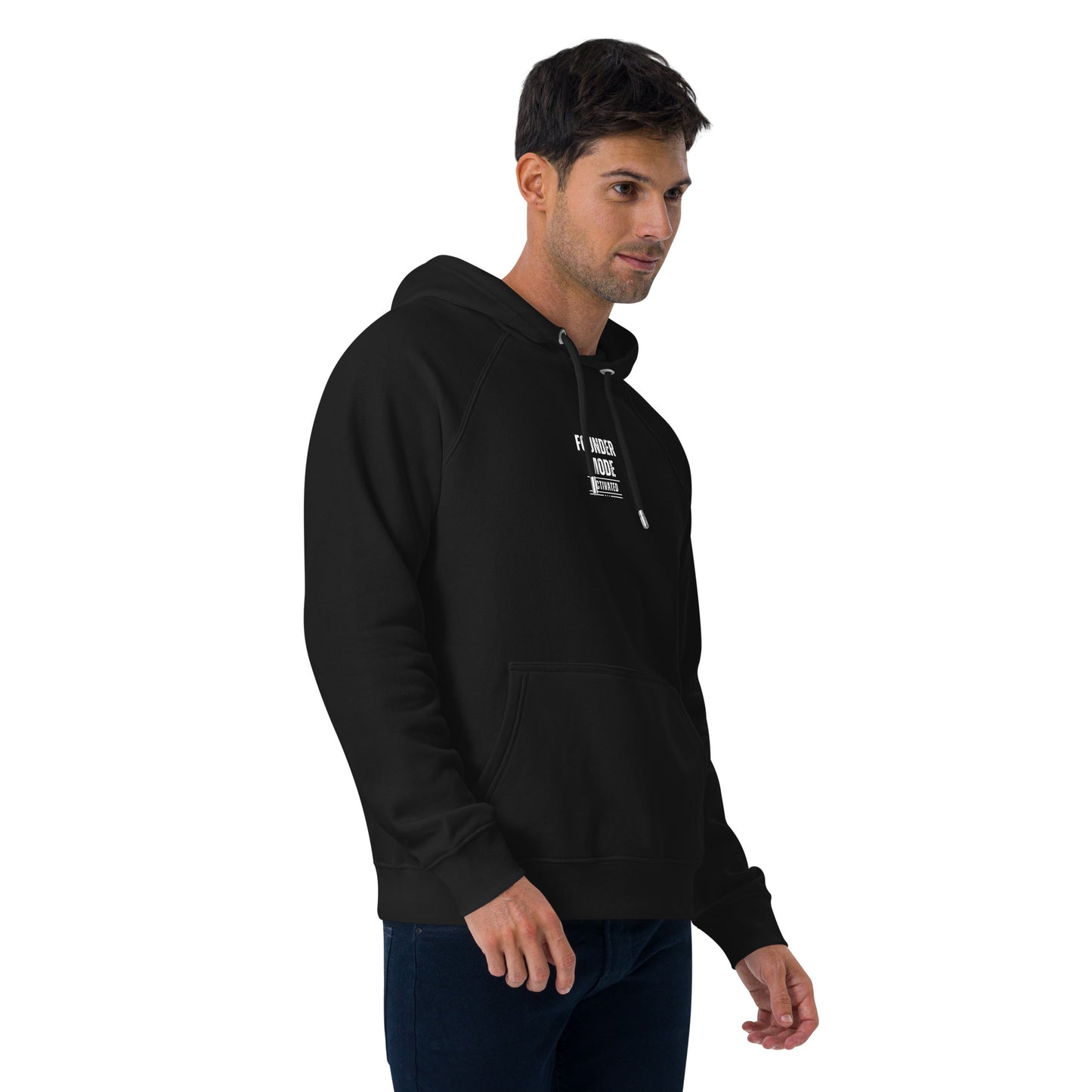 Founder Mode Unisex Eco Raglan Hoodie