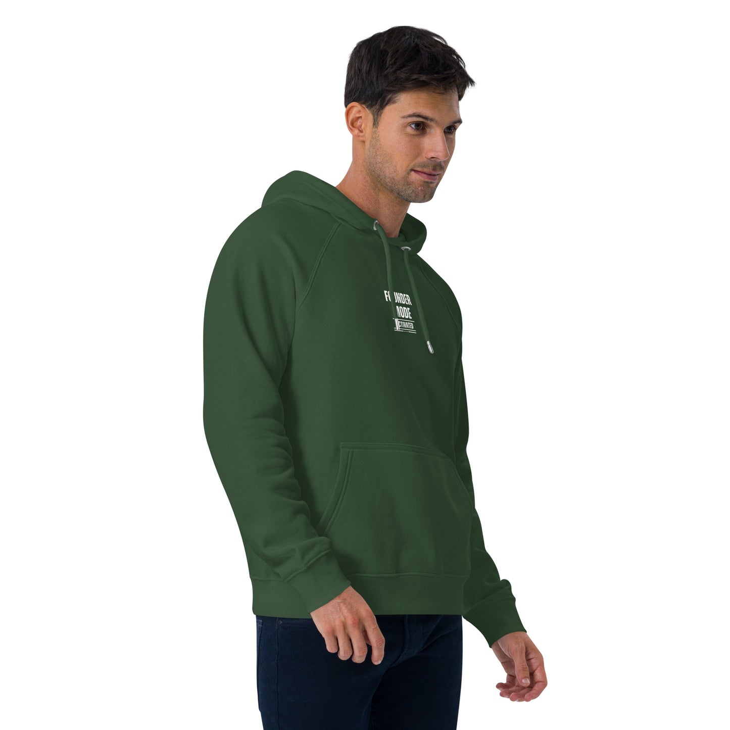 Founder Mode Unisex Eco Raglan Hoodie