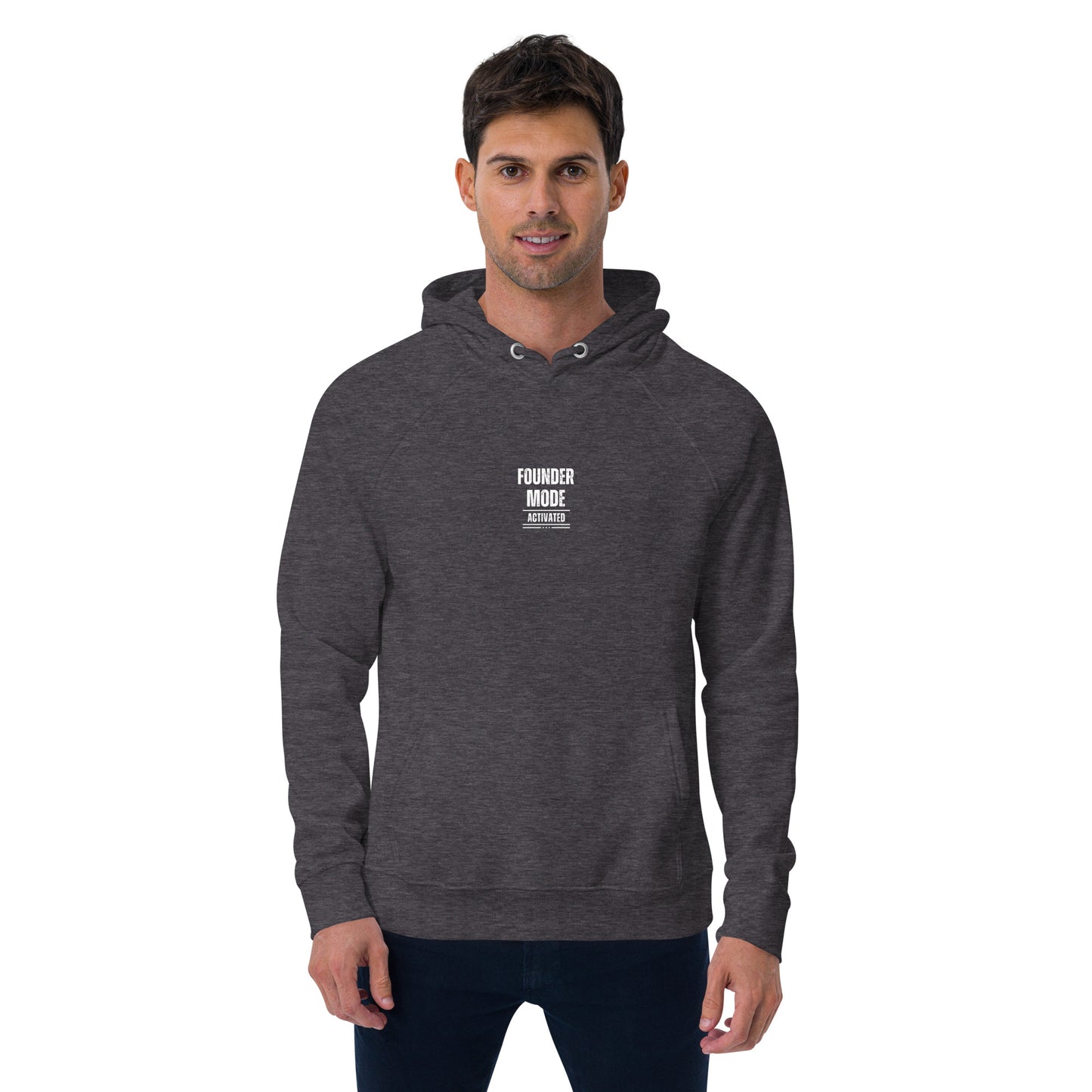 Founder Mode Unisex Eco Raglan Hoodie