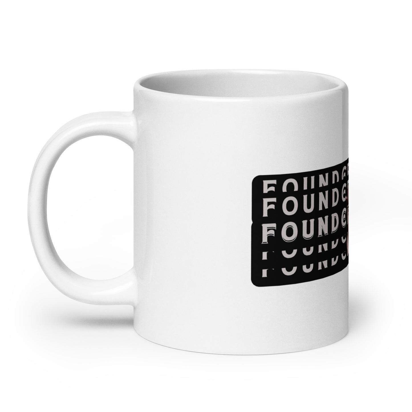 Founder Republic White Glossy Mug