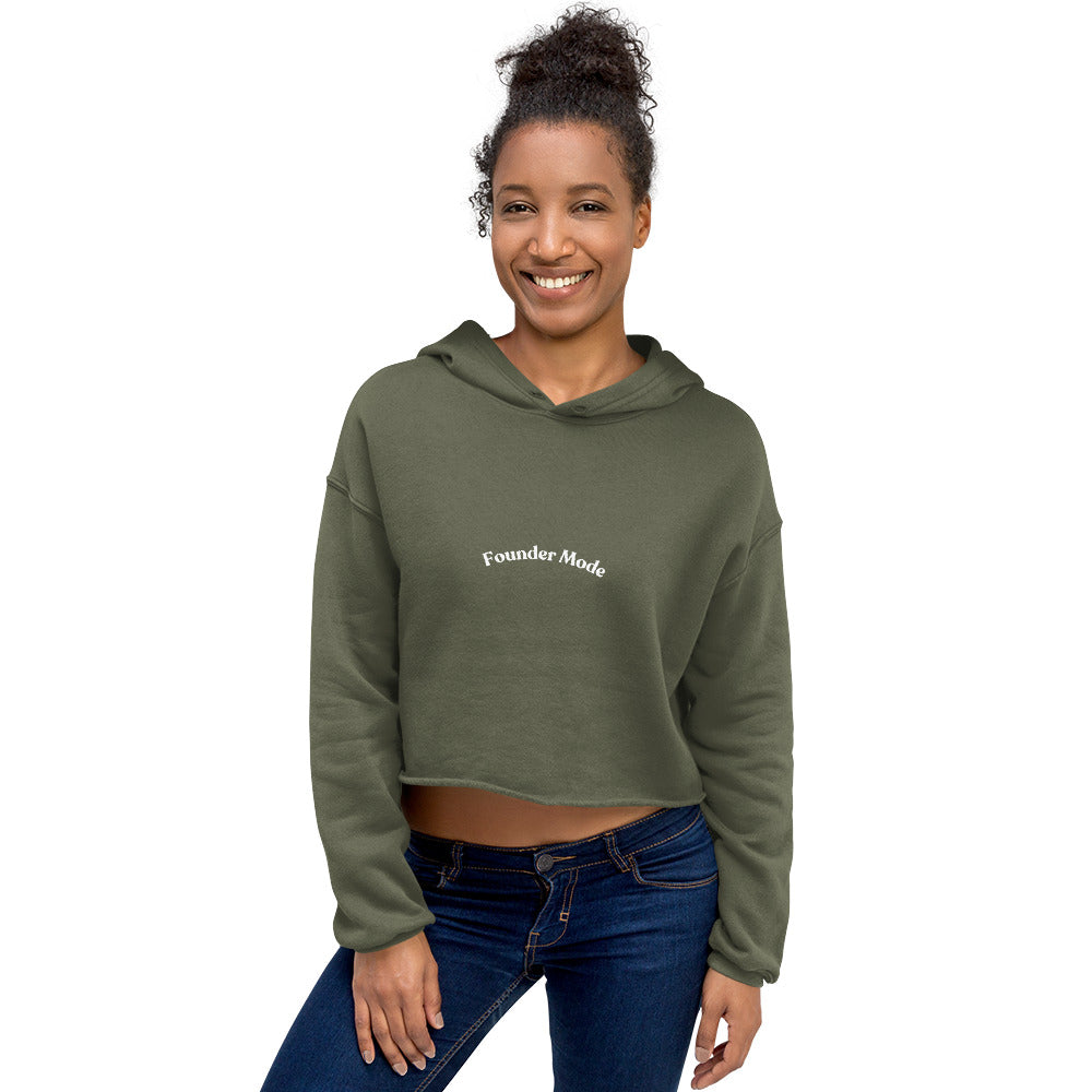 Founder Mode Crop Hoodie